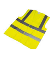 Yellow High-Visibility Safety Vest 100% Polyester Fabric with 5cm Reflective Tape, EN471 Class 2 Certified, Durable Work Vest for Outdoor Safety, Construction, Roadwork